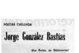 Jorge González Bastías