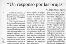 "Un responso por las brujas"  [artículo] Adolfo Márquez Esparza.