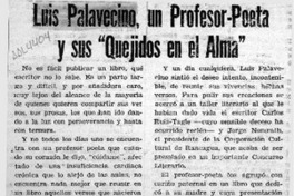 Luis Palavecino, un profesor-poeta y sus "Quejidos del alma"  [artículo].