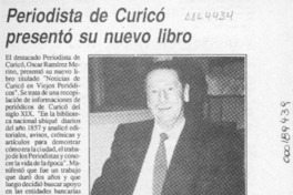 Periodista de Curicó presentó su nuevo libro  [artículo].