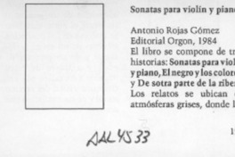 Sonatas para violín y piano  [artículo] F. J.