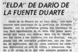 "Elda" de Darío de la Fuente Duarte  [artículo].