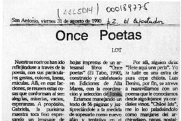 Once poetas  [artículo] Lot.
