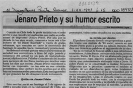 Jenaro Prieto y su humor escrito