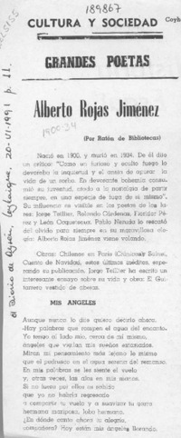 Alberto Rojas Jiménez  [artículo] Ratón de Biblioteca.