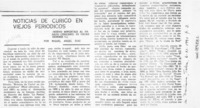 Noticias de Curicó en viejos periódicos  [artículo] Miguel Angel Díaz.