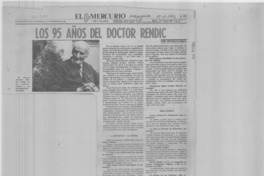 Los 95 años del doctor Rendic