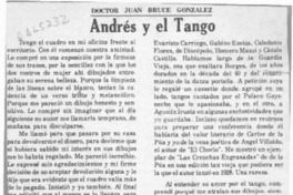 Andrés y el tango  [artículo] Juan Bruce González.