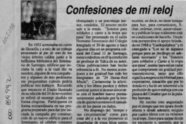 Confesiones de mi reloj  [artículo] Leonardo Villarroel L.