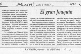 El gran Joaquín  [artículo] Martín Ruiz.