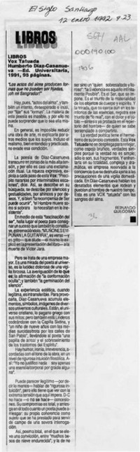 Vox tatuada  [artículo] Fernando Quilodrán.