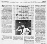 Poética de la cultura  [artículo] Gregorio de Aguirre.