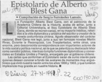Epistolario de Alberto Blest Gana  [artículo].