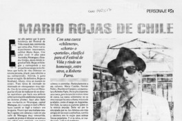 Mario Rojas de Chile  [artículo] Mauricio Redolés.