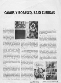 Camus y Rosasco, bajo cuerdas  [artículo].