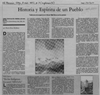 Historia y espíritu de un pueblo  [artículo] María Ester Roblero.