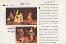 Shakespeare y el gran circo teatro  [artículo].