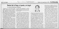 Daniel de la Vega, el poeta y el ángel  [artículo] Horacio Hernández Anderson.