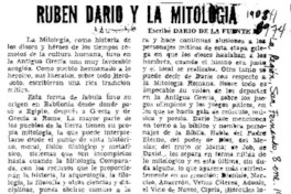 Rubén Darío y la mitología  [artículo] Darío de la Fuente D.