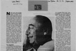 Neruda, los verdes años  [artículo].