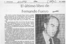 El último libro de Fernando Fueyo  [artículo] Agustín Squella.