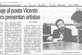 Homenaje al poeta Vicente Huidobro presentan artistas