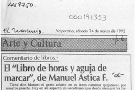 El "Libro de horas y aguja de marcar", de Manuel Astica F.  [artículo] Carlos León Pezoa.