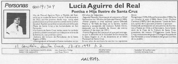 Lucía Aguirre del Real  [artículo].