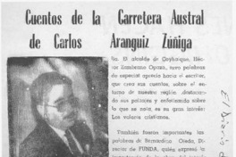 Cuentos de la Carretera Austral de Carlos Aránguiz Zúñiga  [artículo].