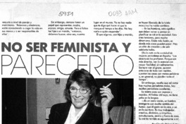 Cómo no ser feminista y parecerlo  [artículo] Claudia Pelegri Sutter.