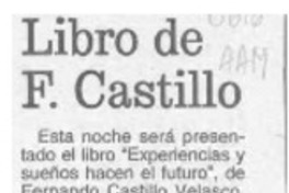 Libro de F. Castillo  [artículo].