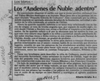 Los "Andenes de Ñuble adentro"  [artículo] Alberto Arraño.