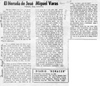 El Neruda de José Miguel Varas  [artículo] Wellington Rojas Valdebenito.