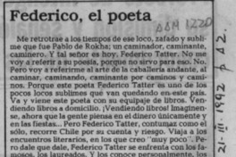 Federico, el poeta  [artículo] Víctor Fernández.