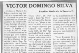 Víctor Domingo Silva  [artículo] Darío de la Fuente D.