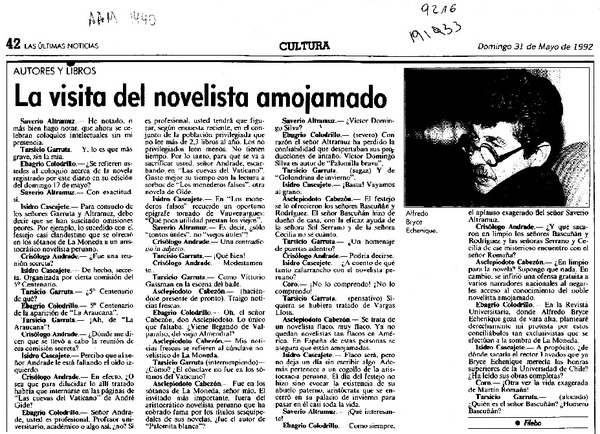 La visita del novelista amojamado  [artículo] Filebo.