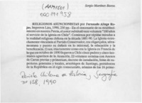 Religiosos asuncionistas  [artículo] José Rafael Reyes.