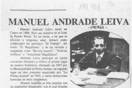 Manuel Andrade Leiva  [artículo].