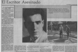 Héctor Barreto, escritor asesinado