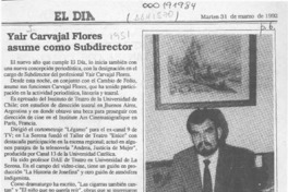 Yair Carvajal Flores asume como Subdirector  [artículo].