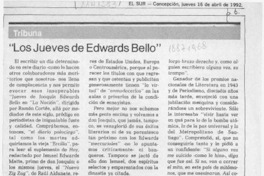 "Los jueves de Edwards Bello"  [artículo] Sergio Ramón Fuentealba.