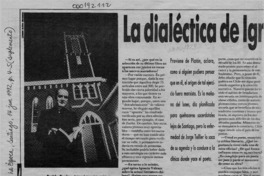 La dialéctica de Ignacio Valente  [artículo] Faride Zerán.