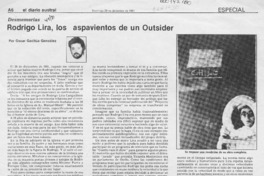 Rodrigo Lira, los aspavientos de un outsider  [artículo] Oscar Gacitúa González.