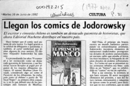 Llegan los comics de Jodorowsky  [artículo].