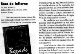 Boca de infierno  [artículo] Rita Ferrer.