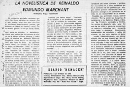 La novelística de Reinaldo Edmundo Marchant  [artículo] Wellington Rojas Valdebenito.