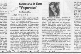 "Valparaíso"  [artículo] Sara Vial.
