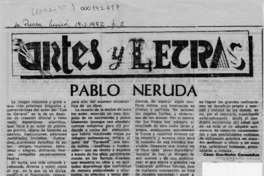 Pablo Neruda  [artículo] César Díaz-Muñoz Cormatches.