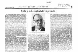Cela y la libertad de expresión  [artículo] Jorge Trías Sagnier.