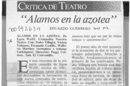 "Alamos en la azotea"  [artículo] Eduardo Guerrero.